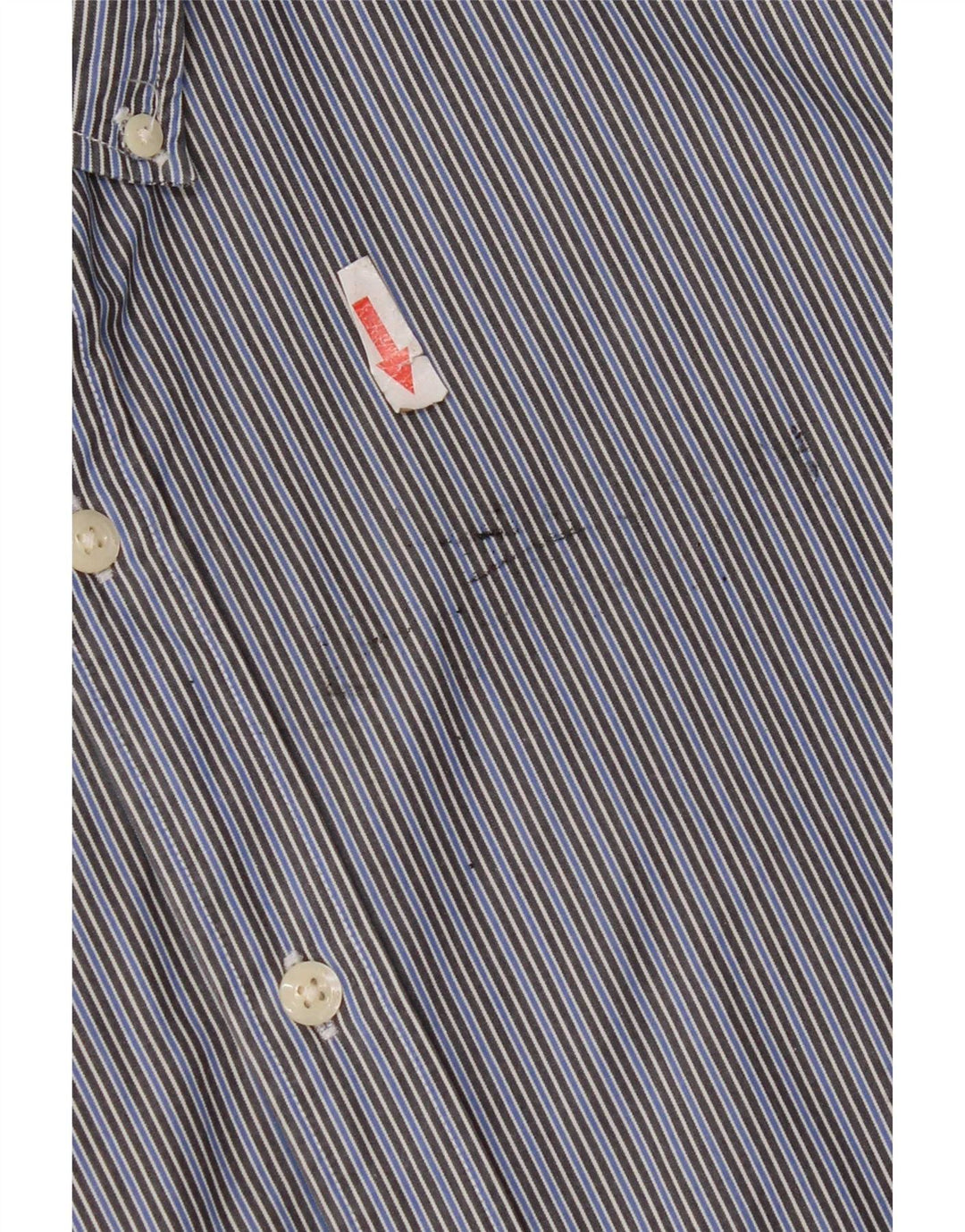 Levi's Mens Standard Fit Shirt XL Blue Striped Cotton