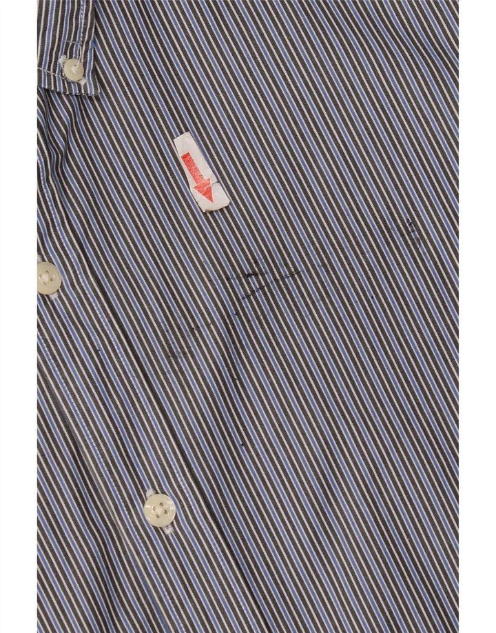 Levi's Mens Standard Fit Shirt XL Blue Striped Cotton