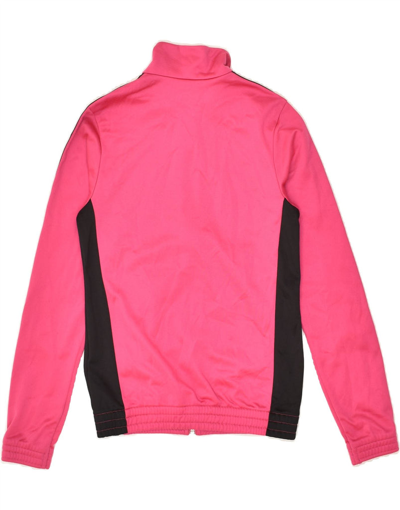 ADIDAS Girls Tracksuit Top Jacket 11-12 Years Pink Polyester | Vintage Adidas | Thrift | Second-Hand Adidas | Used Clothing | Messina Hembry 