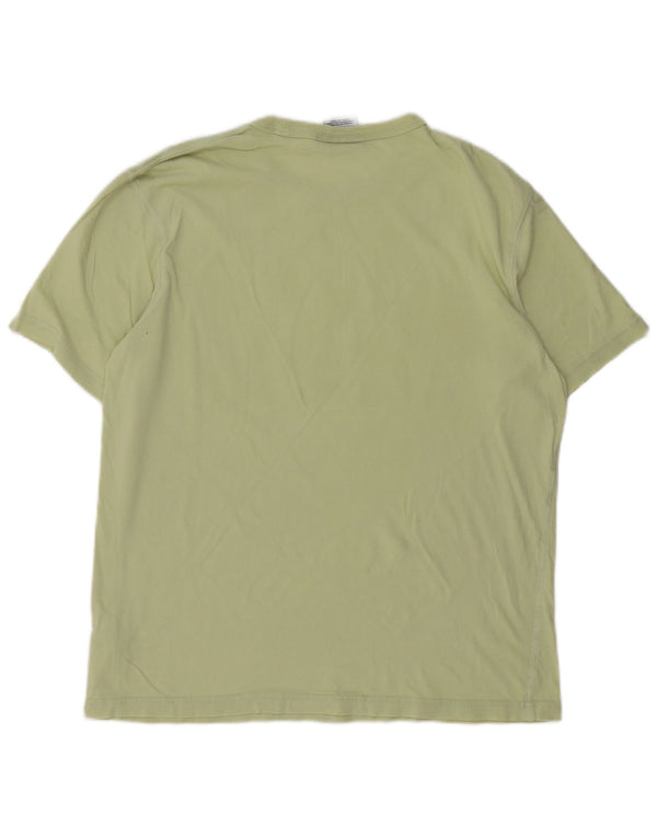 Adidas Mens Graphic T-Shirt Top Medium Green Cotton
