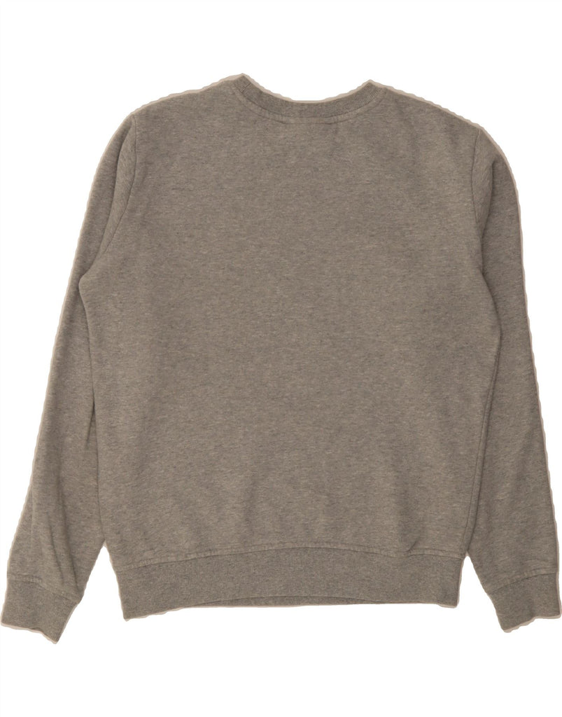 FILA Womens Oversized Sweatshirt Jumper UK 10 Small Grey Cotton Vintage Fila and Second-Hand Fila from Messina Hembry 