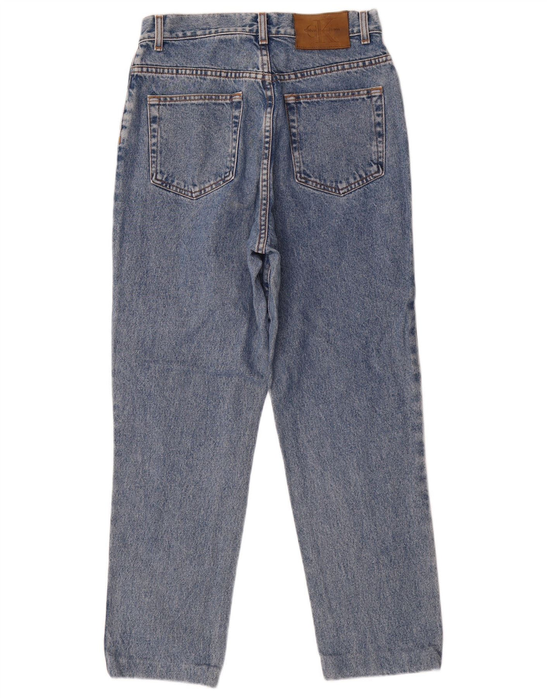 CALVIN KLEIN Womens Tapered Jeans US 10 Large W28 L28 Blue Cotton