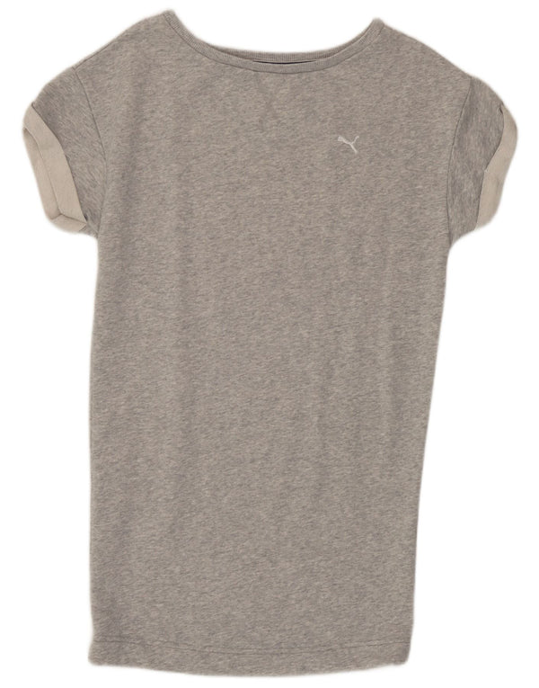 Puma Womens T-Shirt Top UK 8 Small Grey Flecked