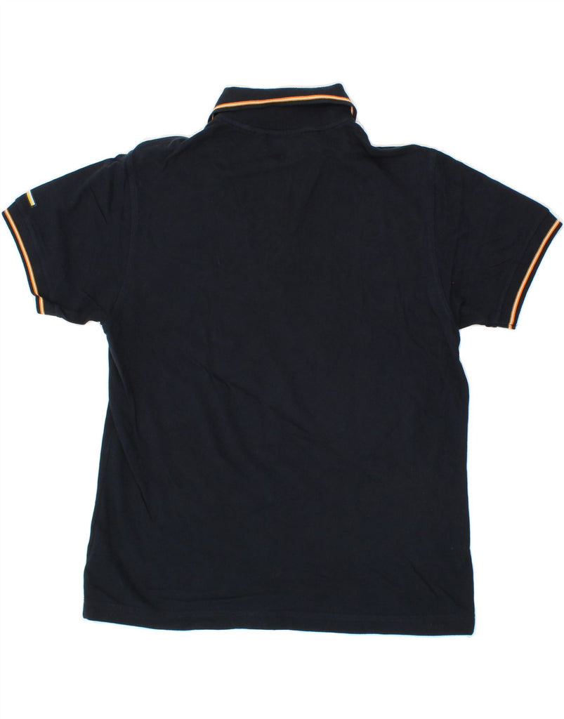 NAVIGARE Mens Polo Shirt Medium Navy Blue Cotton Vintage Navigare and Second-Hand Navigare from Messina Hembry 