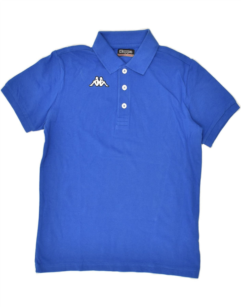 KAPPA Boys Polo Shirt 11-12 Years Blue Cotton | Vintage Kappa | Thrift | Second-Hand Kappa | Used Clothing | Messina Hembry 