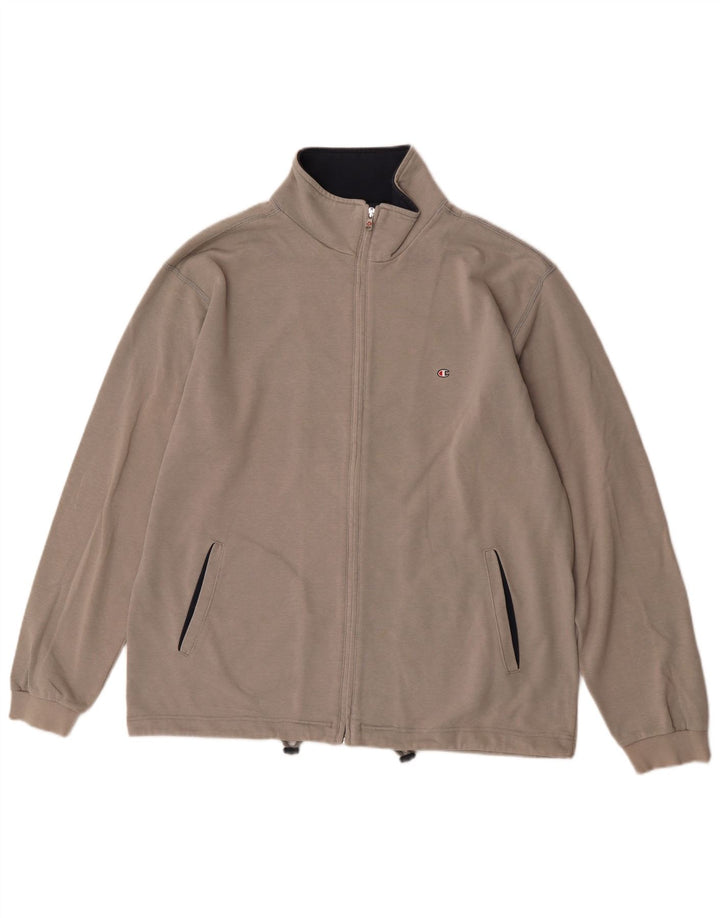 Champion Mens Tracksuit Top Jacket XL Grey