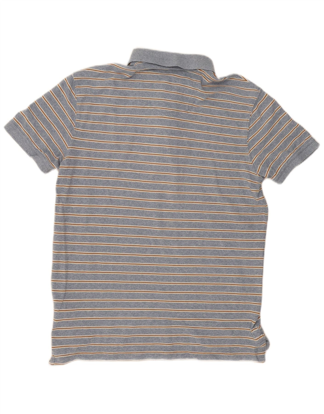 Fat Face Mens Polo Shirt Medium Blue Striped Cotton