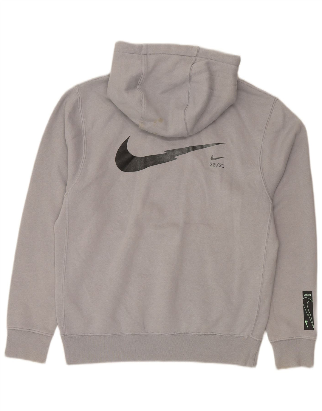 Nike Mens Standard Fit Hoodie Jumper Small Grey Cotton