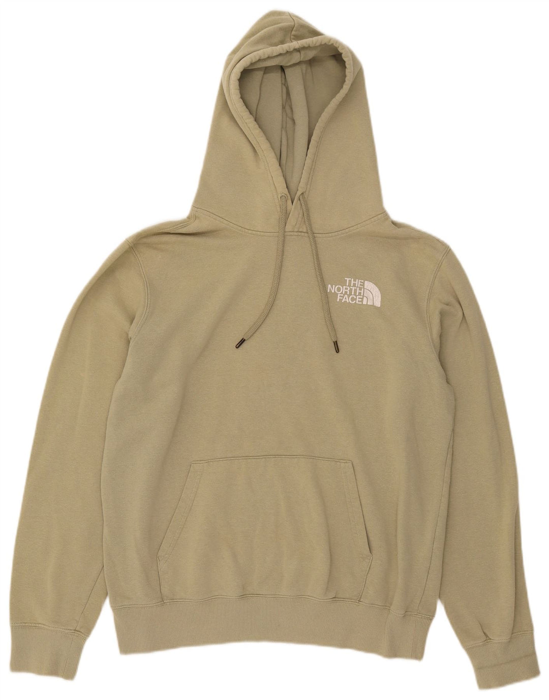 The North Face Mens Hoodie Jumper Medium Green Cotton