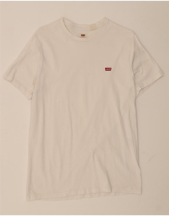 LEVI'S Mens T-Shirt Top Medium White Cotton Vintage Levi's and Second-Hand Levi's from Messina Hembry 