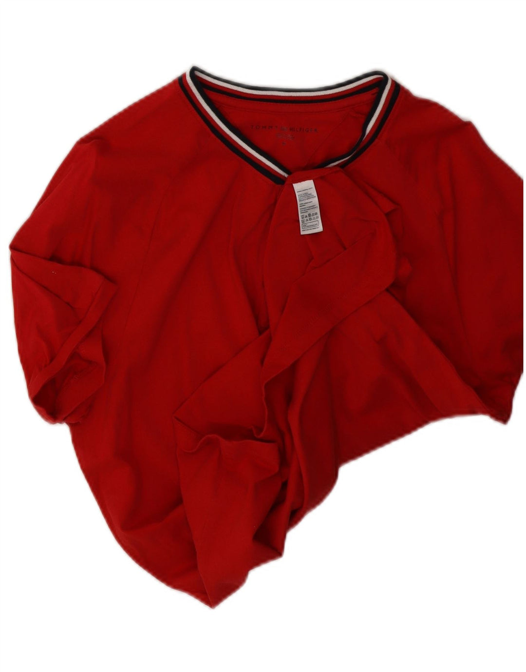 Tommy Hilfiger Mens T-Shirt Top Medium Red Cotton