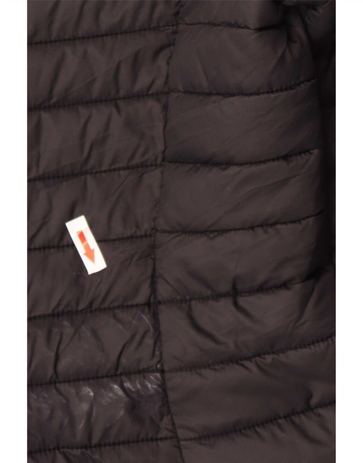 Joules Mens Hooded Padded Coat UK 12 Medium Black Polyamide