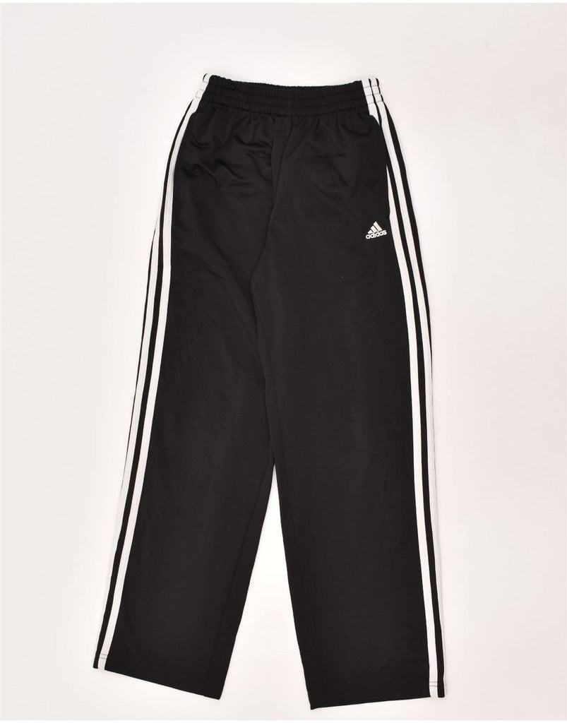 ADIDAS Boys Tracksuit Trousers 13-14 Years Black Polyester | Vintage Adidas | Thrift | Second-Hand Adidas | Used Clothing | Messina Hembry 