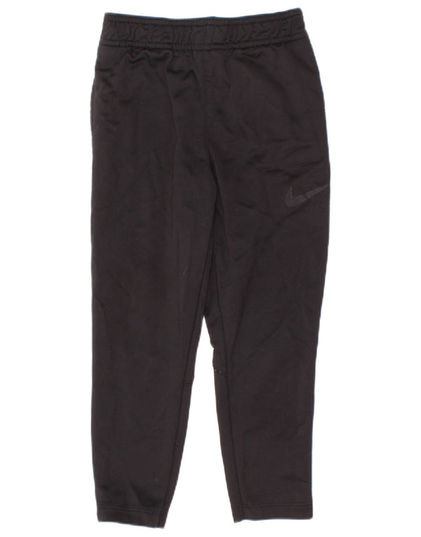 Nike Boys Dri Fit Tracksuit Trousers 3-4 Years XS Black Polyester