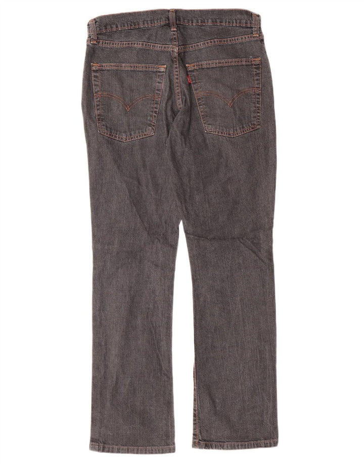LEVI'S Womens 525 Straight Jeans W32 L30 Grey Cotton