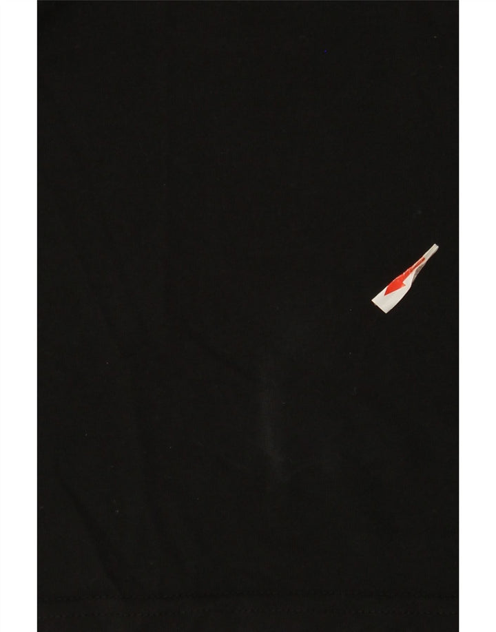 Adidas Mens Climalite Graphic T-Shirt Top Medium Black Cotton