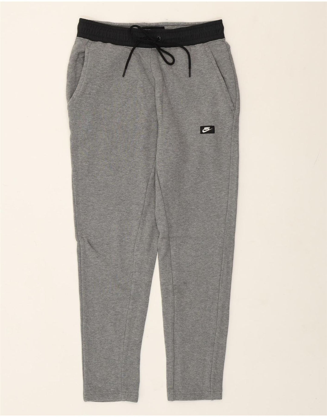 Nike Womens Tracksuit Trousers Small Grey Cotton