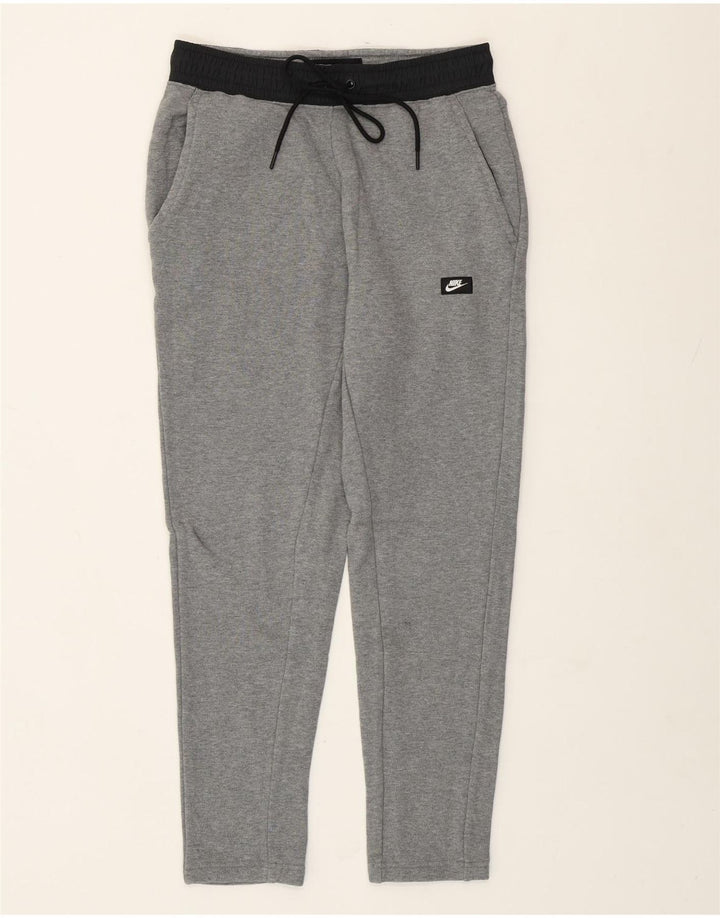 Nike Womens Tracksuit Trousers Small Grey Cotton