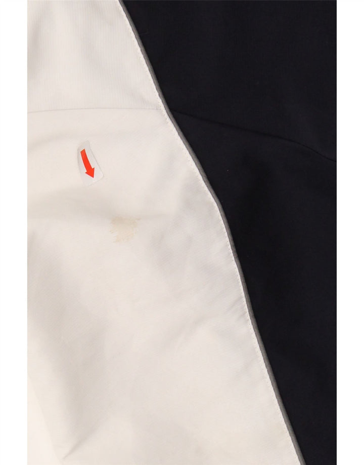 PUMA Mens Graphic Tracksuit Top Jacket 2XL Navy Blue Colourblock Polyester