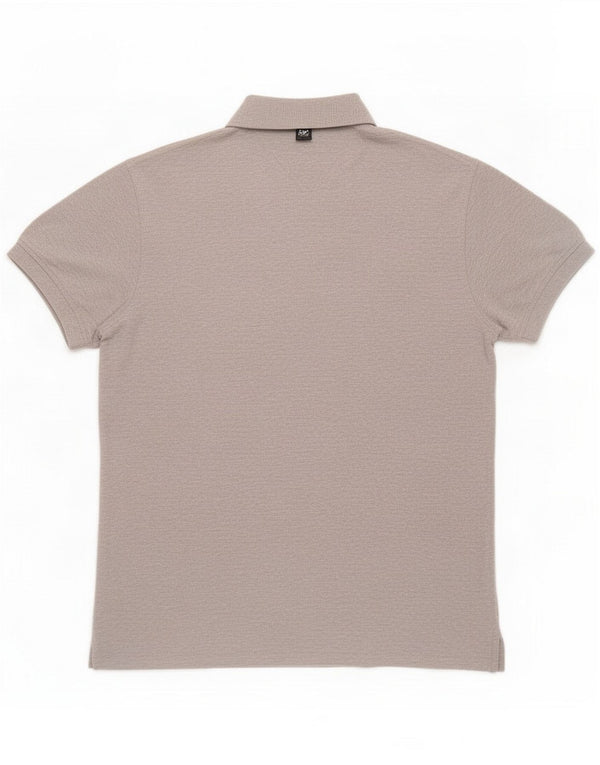 Tommy Hilfiger Mens Graphic Polo Shirt XS Grey Cotton