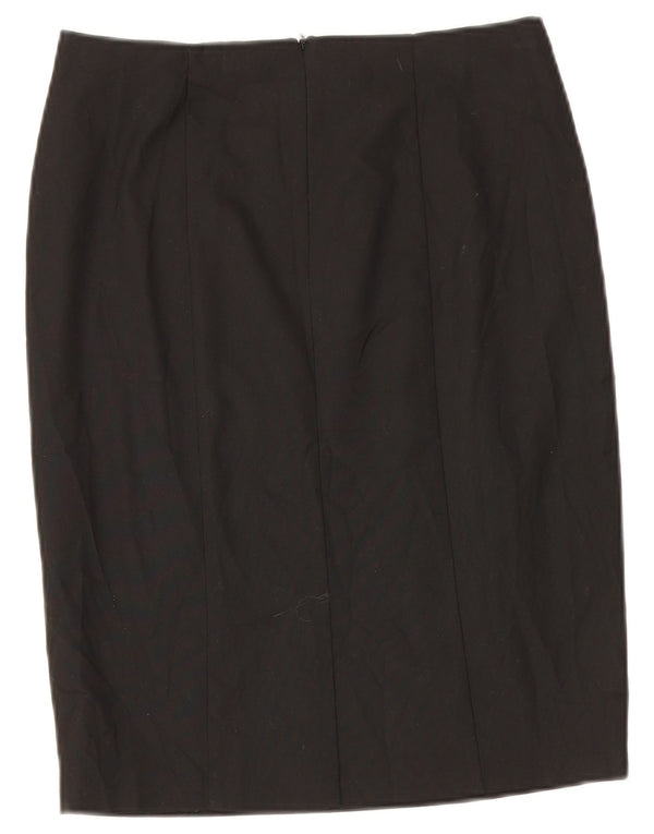 Marks & Spencer Girls Pencil Skirt 15-16 Years W29 Black Polyester
