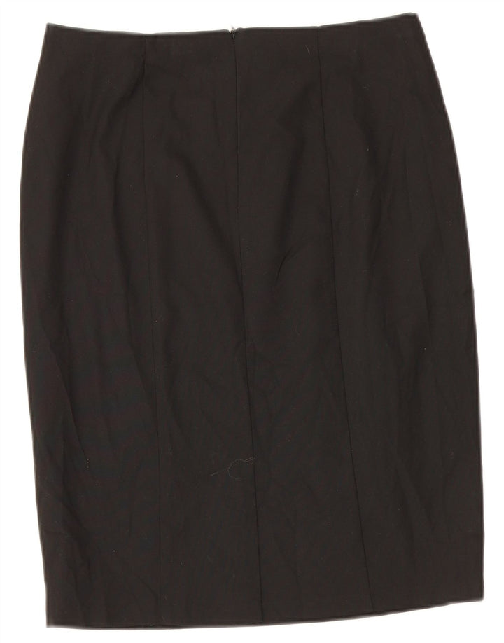 Marks & Spencer Girls Pencil Skirt 15-16 Years W29 Black Polyester
