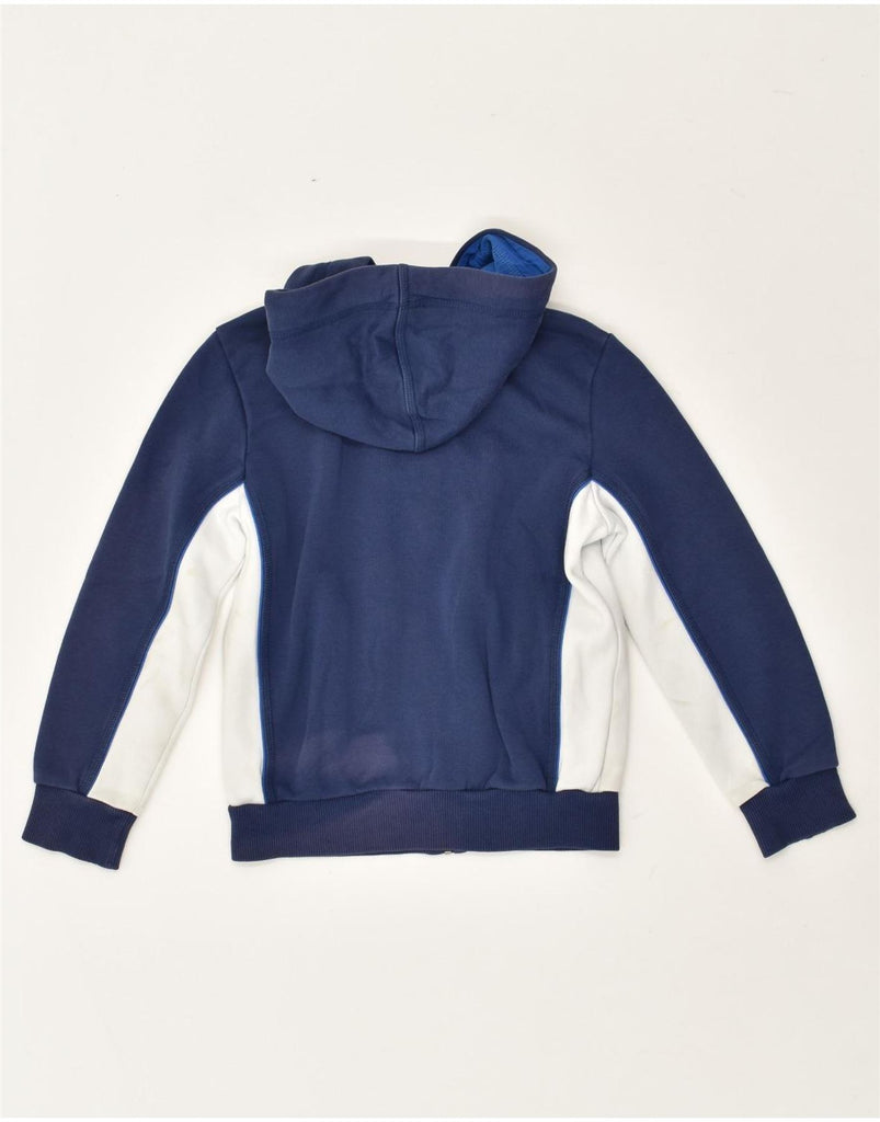 PUMA Boys Zip Hoodie Sweater 9-10 Years Navy Blue Colourblock Cotton | Vintage Puma | Thrift | Second-Hand Puma | Used Clothing | Messina Hembry 