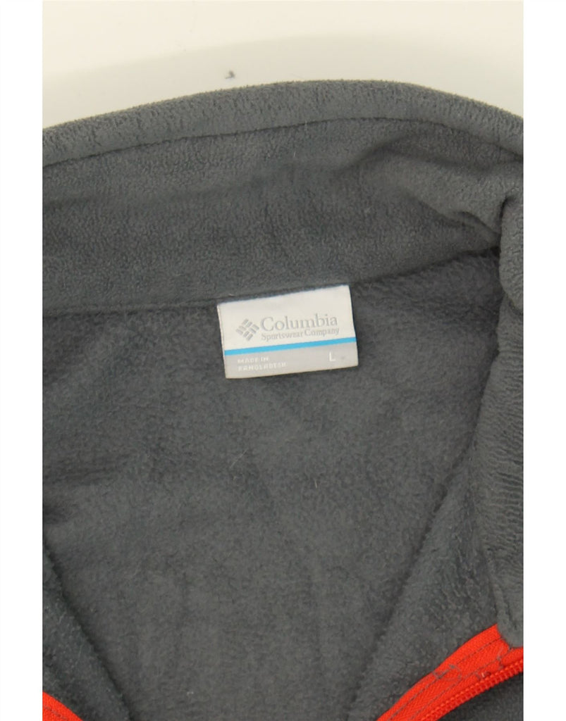 COLUMBIA Mens Fleece Jacket UK 40 Large Grey Polyester Vintage Columbia and Second-Hand Columbia from Messina Hembry 