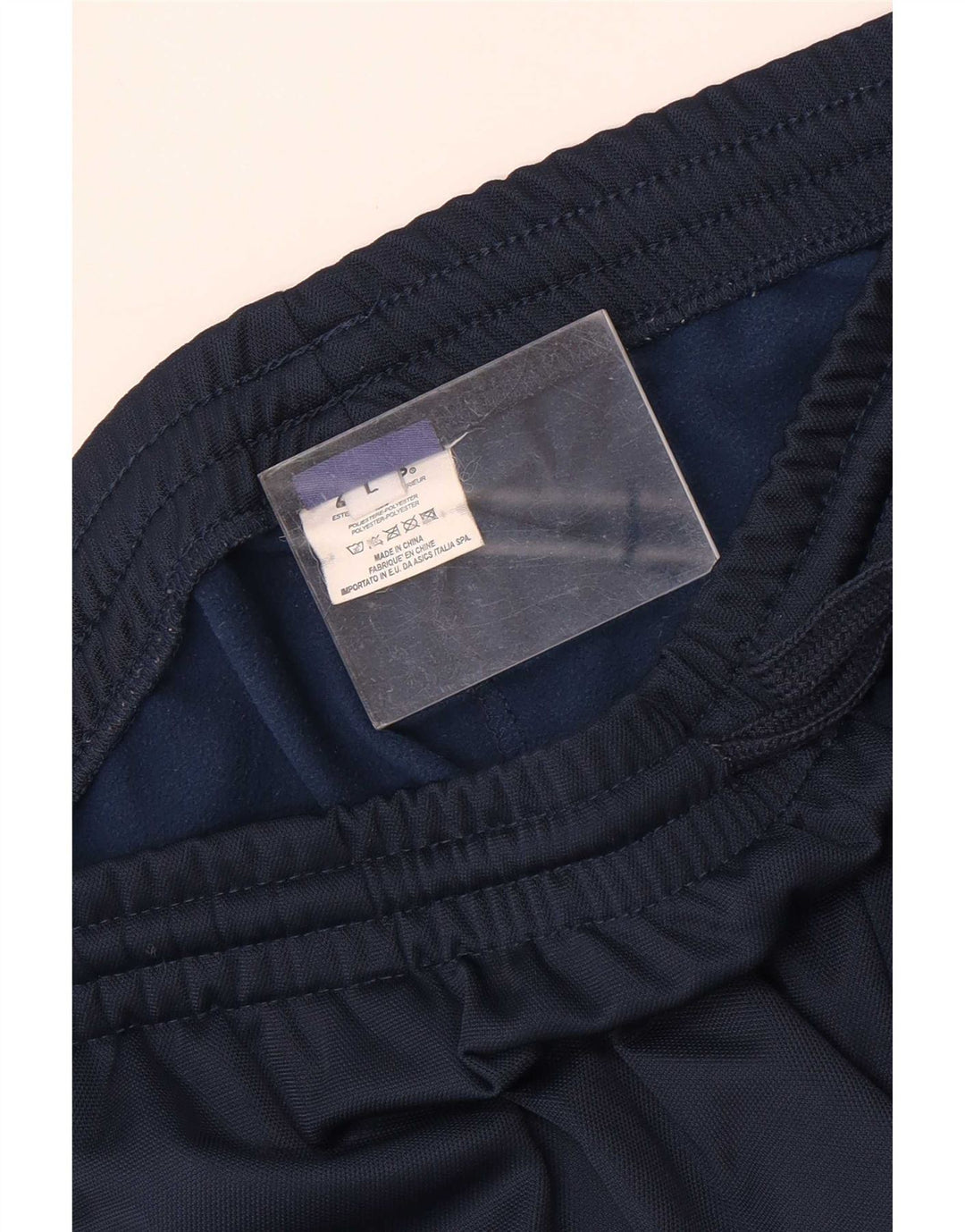 Asics Mens Tracksuit Trousers Large Navy Blue Polyester