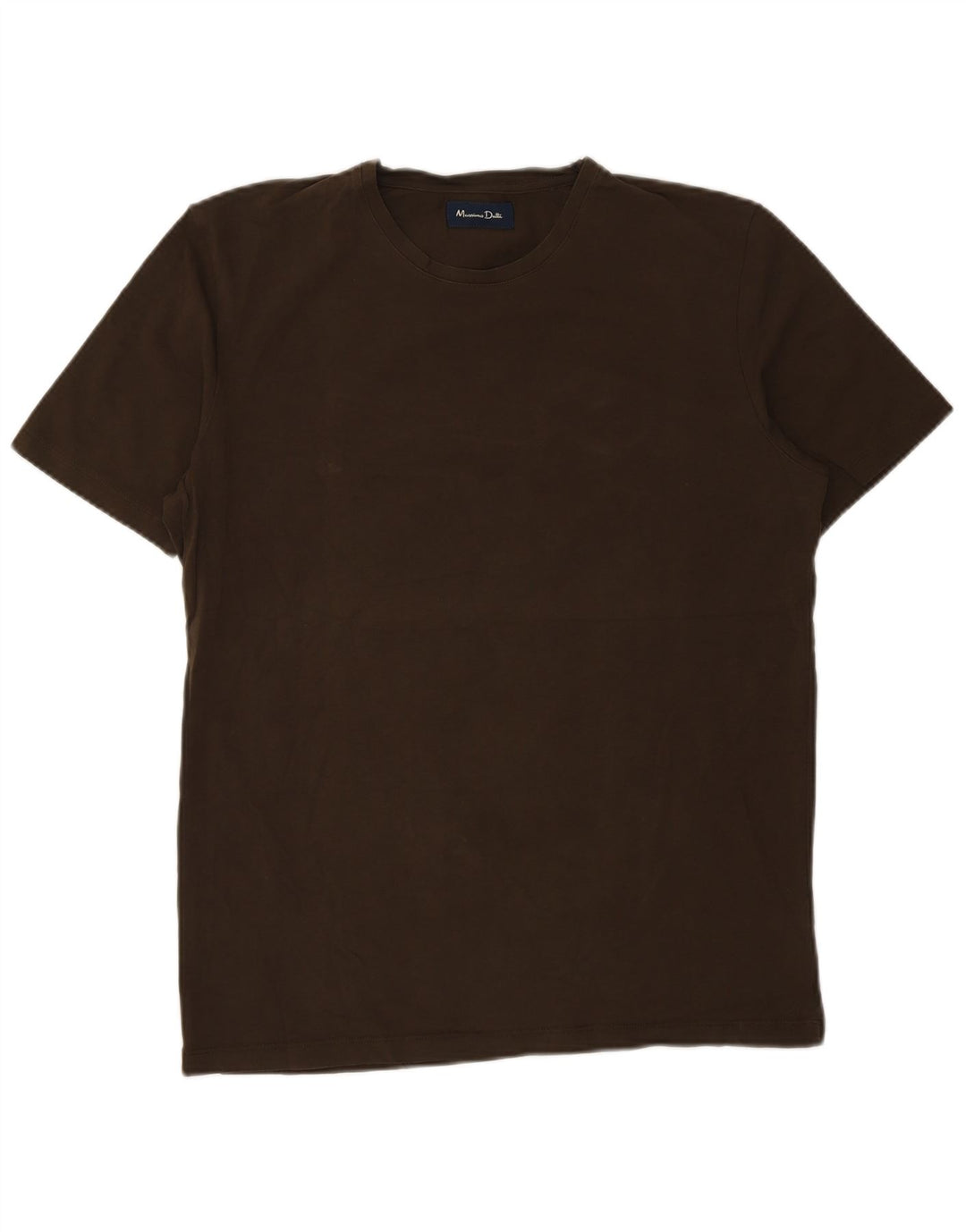 MASSIMO DUTTI Mens T-Shirt Top Large Brown