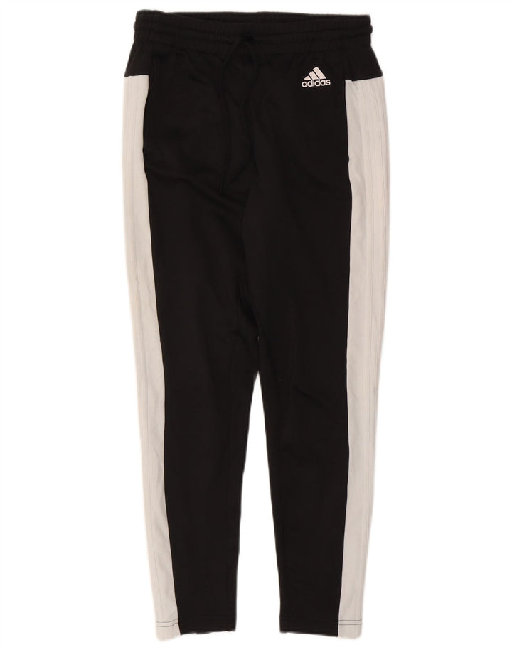 ADIDAS Womens Tracksuit Trousers UK 8 Small  Black Colourblock