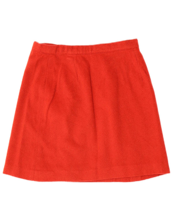 Vintage Womens Mini Wrap Skirt W26 Small Maroon