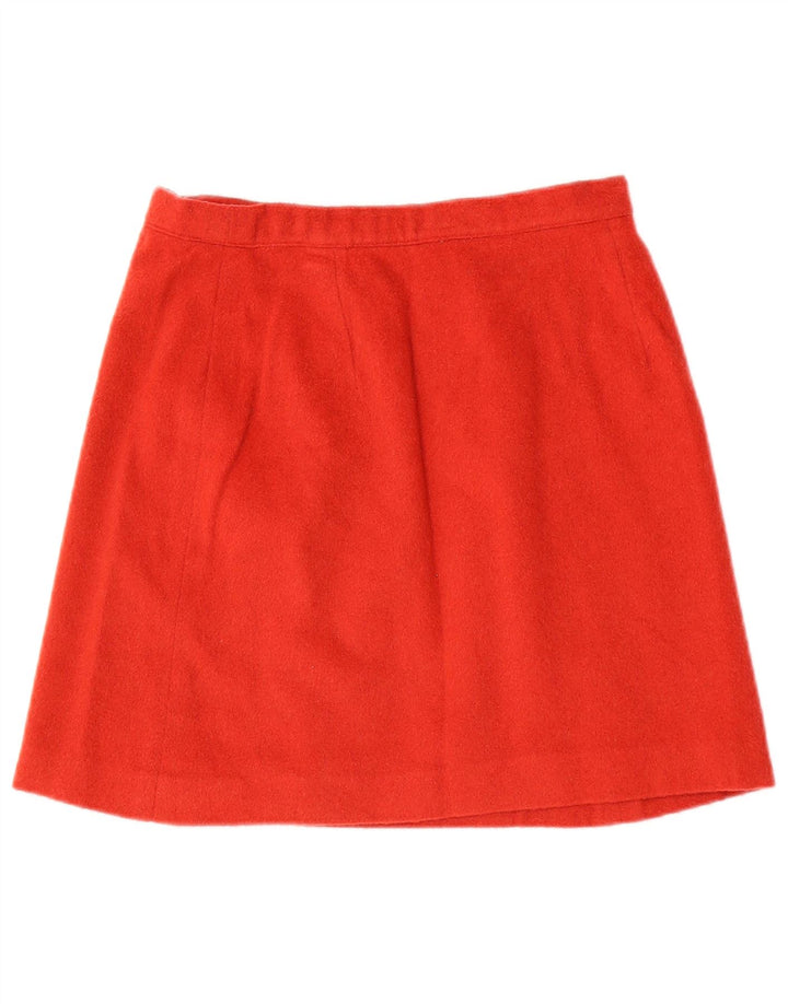 Vintage Womens Mini Wrap Skirt W26 Small Maroon