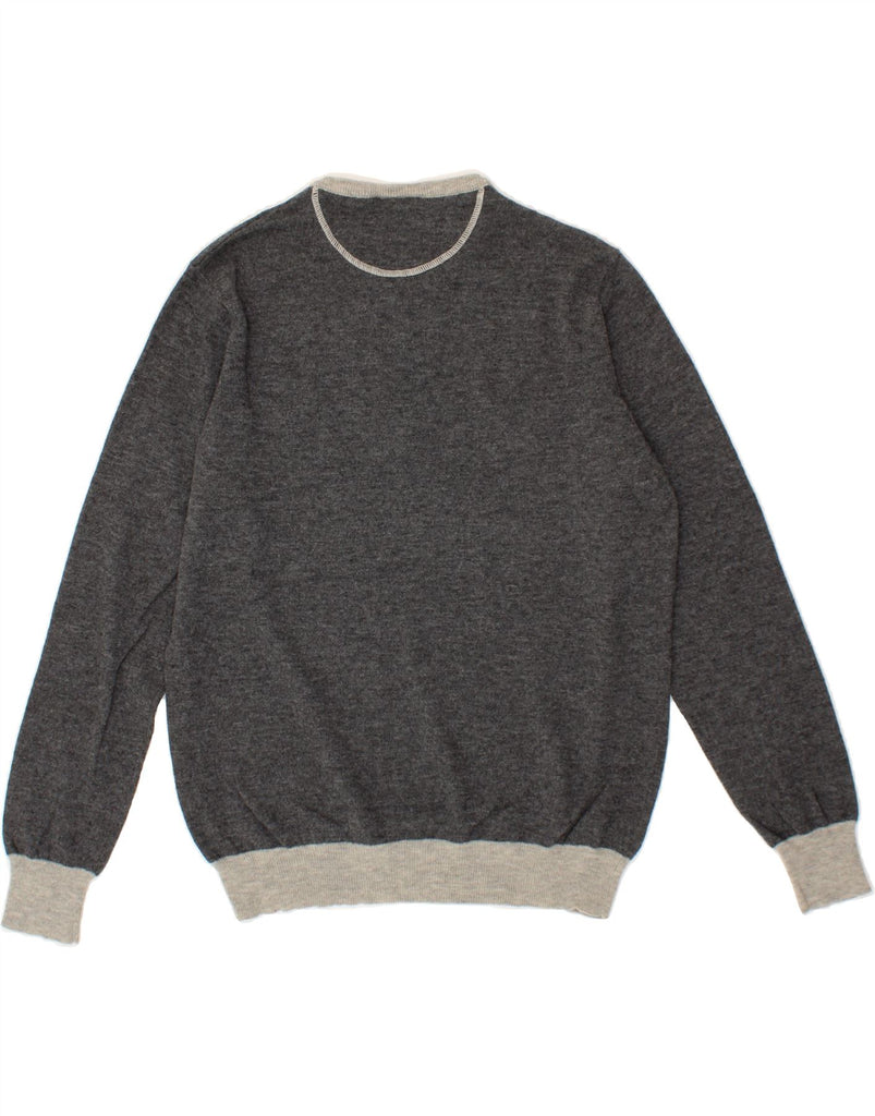 FILA Mens Crew Neck Jumper Sweater Large Grey Wool Vintage Fila and Second-Hand Fila from Messina Hembry 