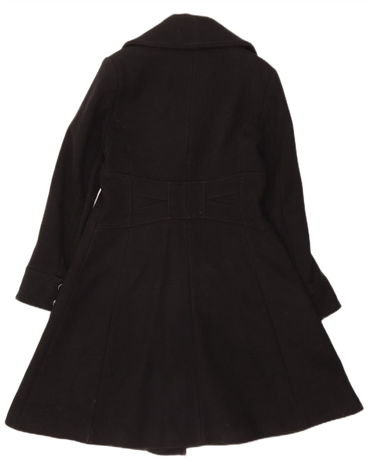 Reiss Womens Overcoat UK 14 Large Black Wool