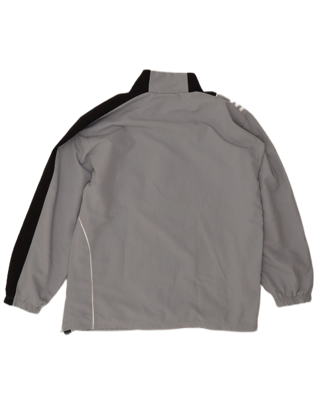 Adidas Mens Tracksuit Top Jacket UK 48/50 XL Grey Colourblock Polyester