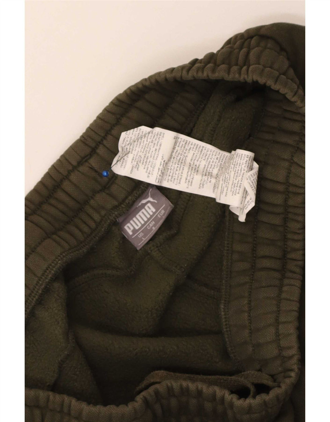 Puma Mens Tracksuit Trousers Joggers Large Khaki Cotton