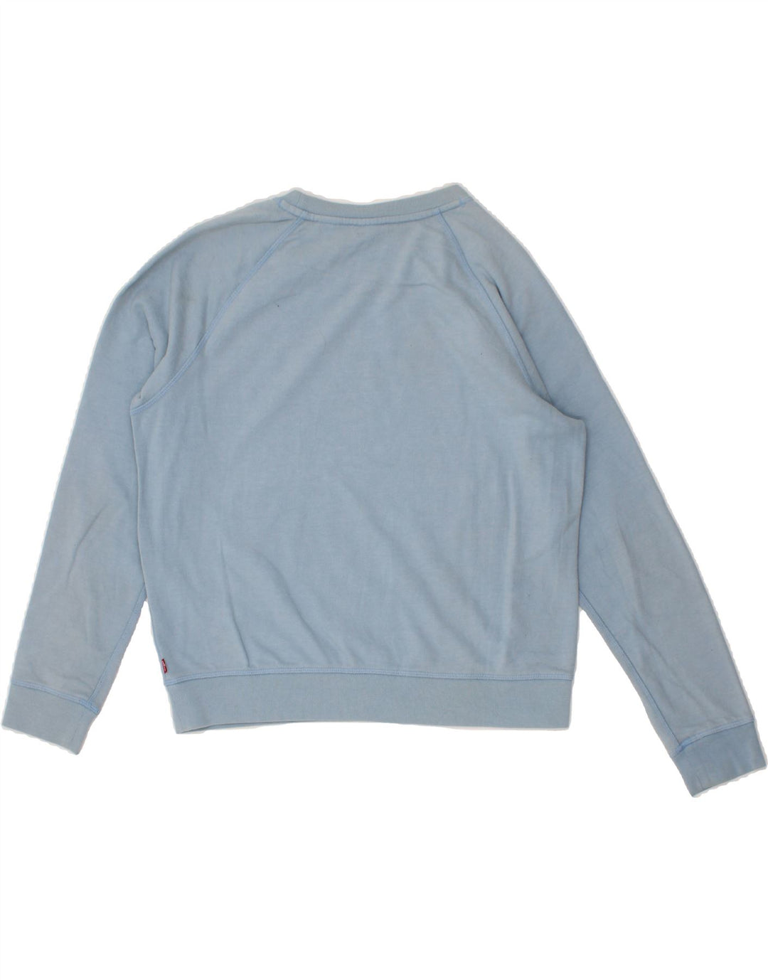 LEVI'S Womens Graphic Sweatshirt Jumper UK 16 Large Blue Cotton Vintage Levi's and Second-Hand Levi's from Messina Hembry 