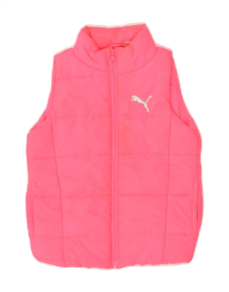 PUMA Girls Padded Gilet 3-4 Years 2XS Pink Polyester | Vintage Puma | Thrift | Second-Hand Puma | Used Clothing | Messina Hembry 