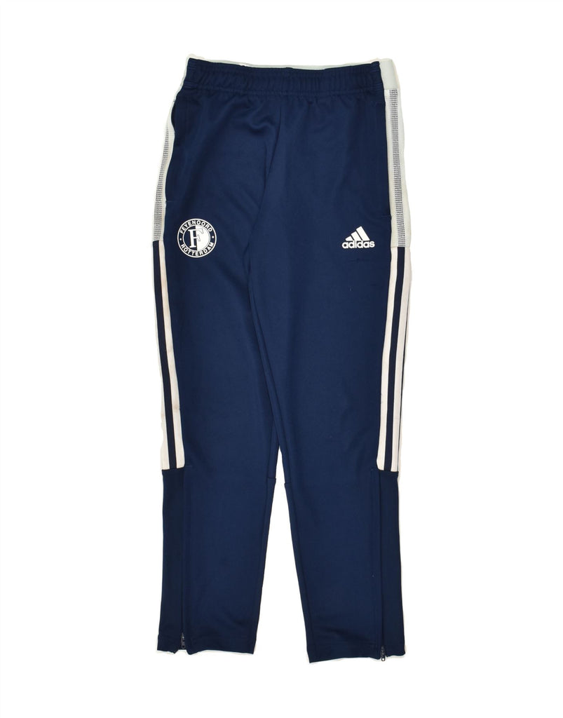 ADIDAS Boys Feyenoord Rotterdam Tracksuit Trousers 9-10 Years Navy Blue | Vintage Adidas | Thrift | Second-Hand Adidas | Used Clothing | Messina Hembry 