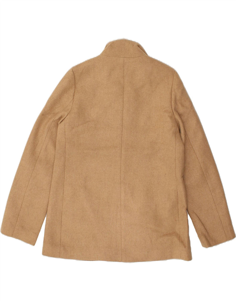J. CREW Womens Fleece Coat US 8 Medium Brown Wool | Vintage J. Crew | Thrift | Second-Hand J. Crew | Used Clothing | Messina Hembry 