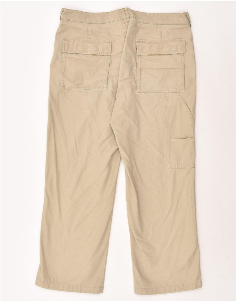 OVIESSE Mens Straight Cargo Trousers IT 52 XL W38 L28 Beige Cotton | Vintage Oviesse | Thrift | Second-Hand Oviesse | Used Clothing | Messina Hembry 