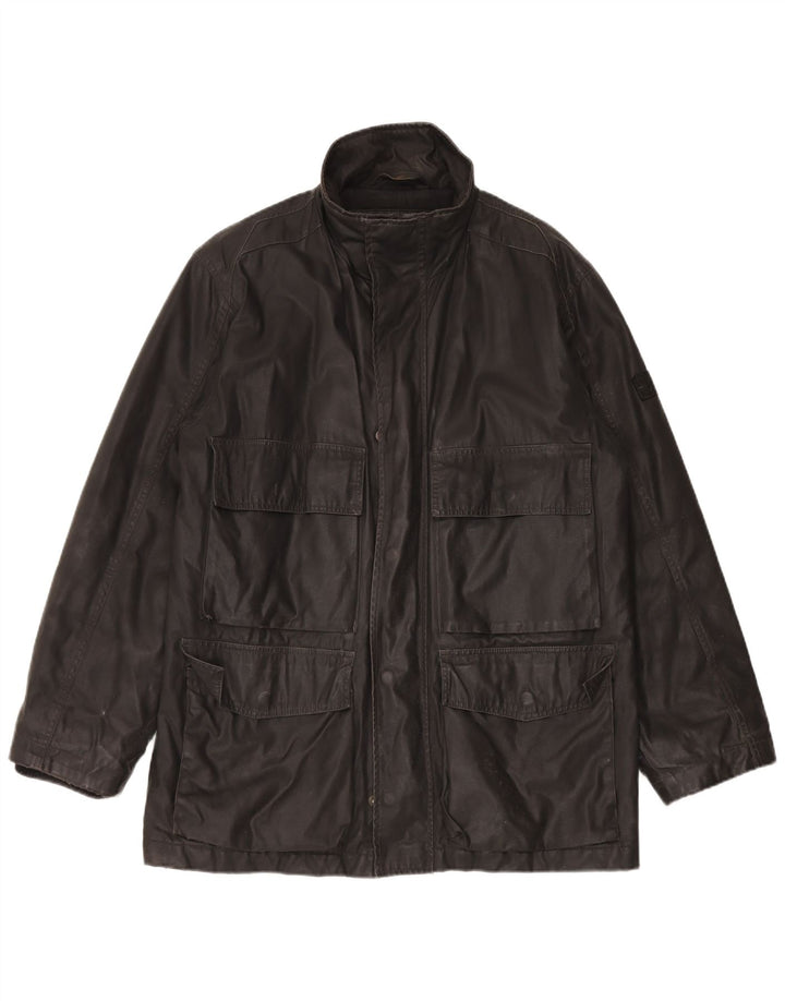 BEN SHERMAN Mens Utility Jacket UK 40 Large Black Cotton
