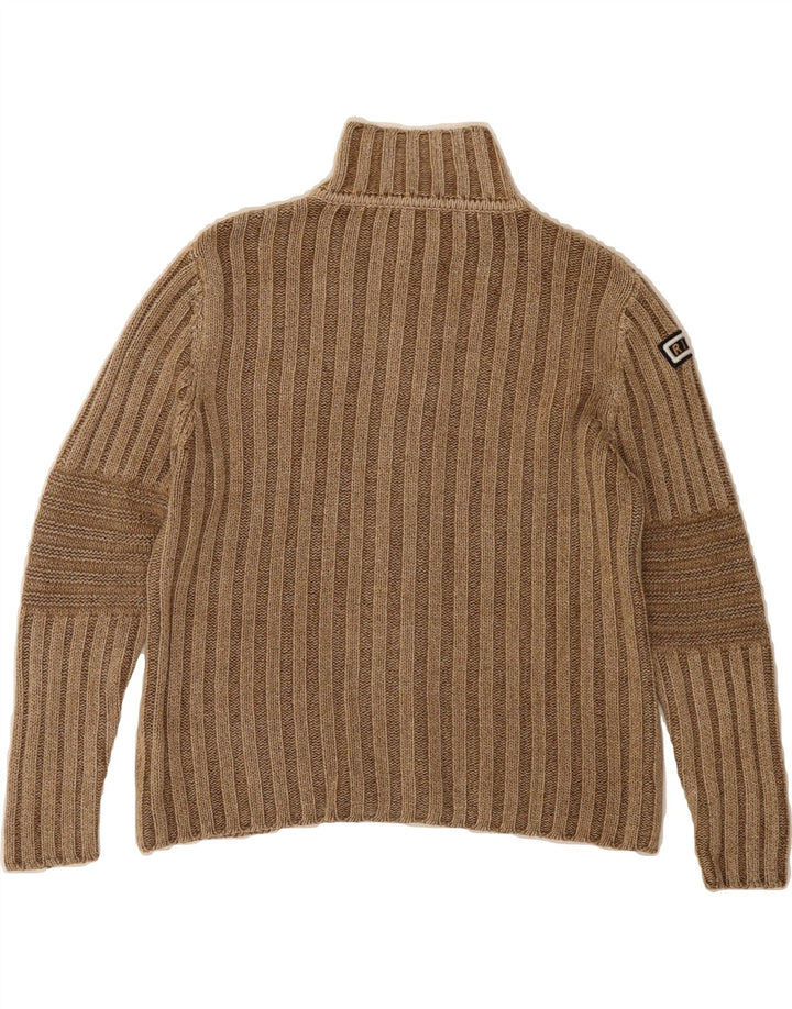 RICHMOND Boys Cardigan Sweater 6-7 Years Brown Wool Vintage Richmond and Second-Hand Richmond from Messina Hembry 