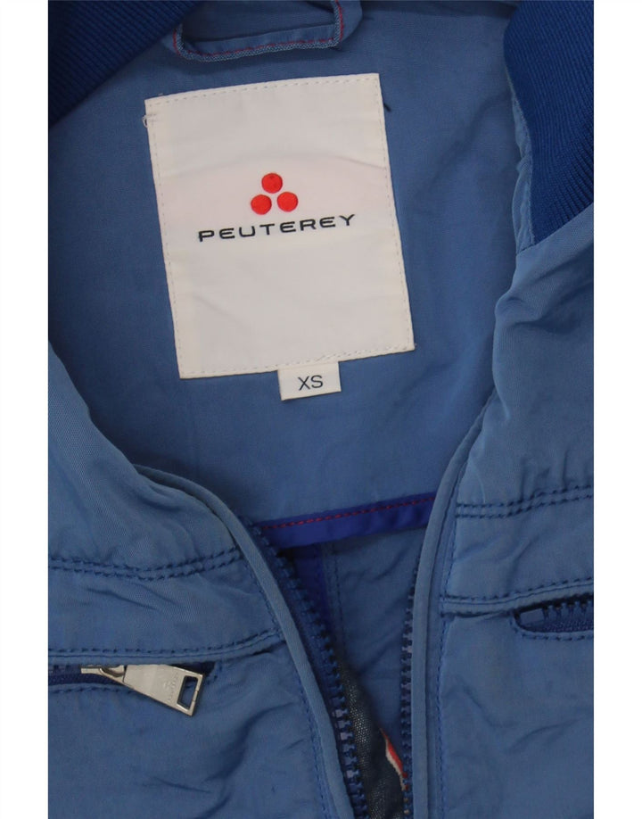 PEUTEREY Mens Bomber Jacket UK 34 XS Blue Polyamide Vintage PEUTEREY and Second-Hand PEUTEREY from Messina Hembry 