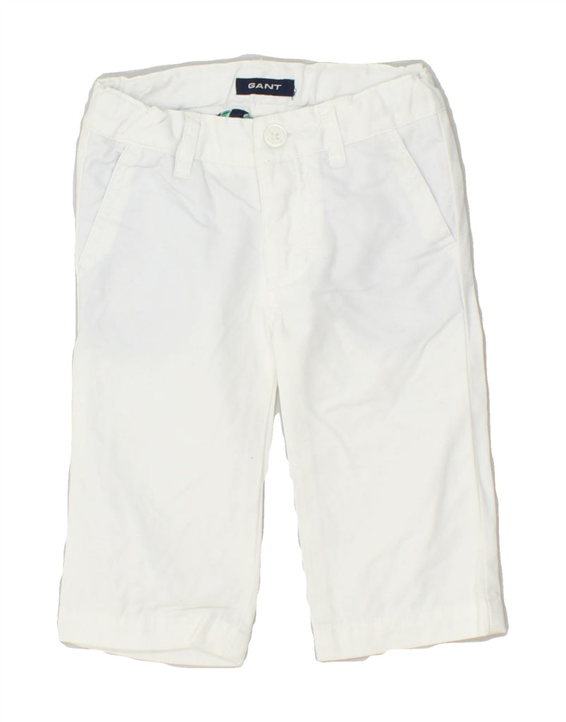 GANT Baby Boys Straight Chino Trousers 3-6 Months W16 L8  White Cotton | Vintage Gant | Thrift | Second-Hand Gant | Used Clothing | Messina Hembry 