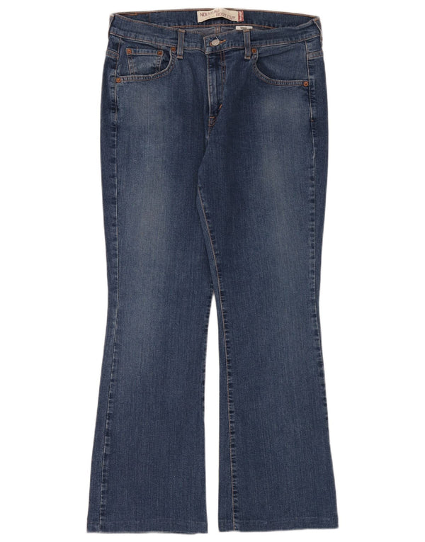 Levi's Womens 515 Nouveau Bootcut Jeans US 12 Large W34 L30 Blue Cotton