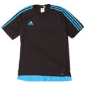 Adidas Mens Climalite T-Shirt Top Medium Black Colourblock Polyester