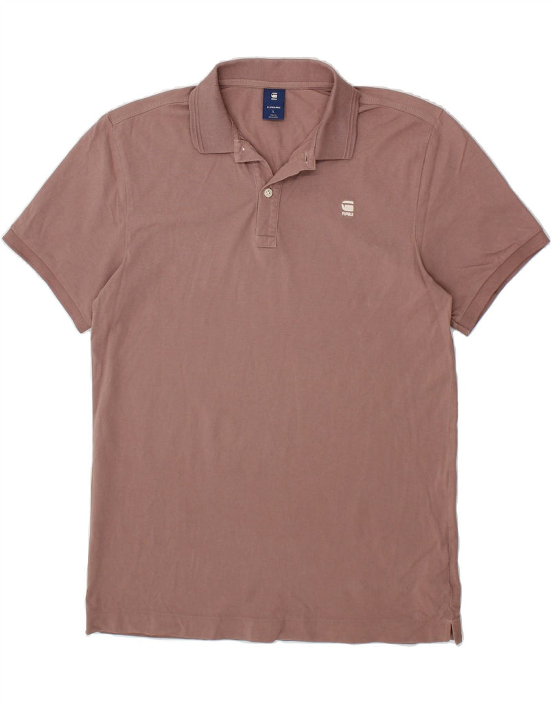 G-STAR Mens Polo Shirt Large Brown Cotton Vintage G-Star and Second-Hand G-Star from Messina Hembry 