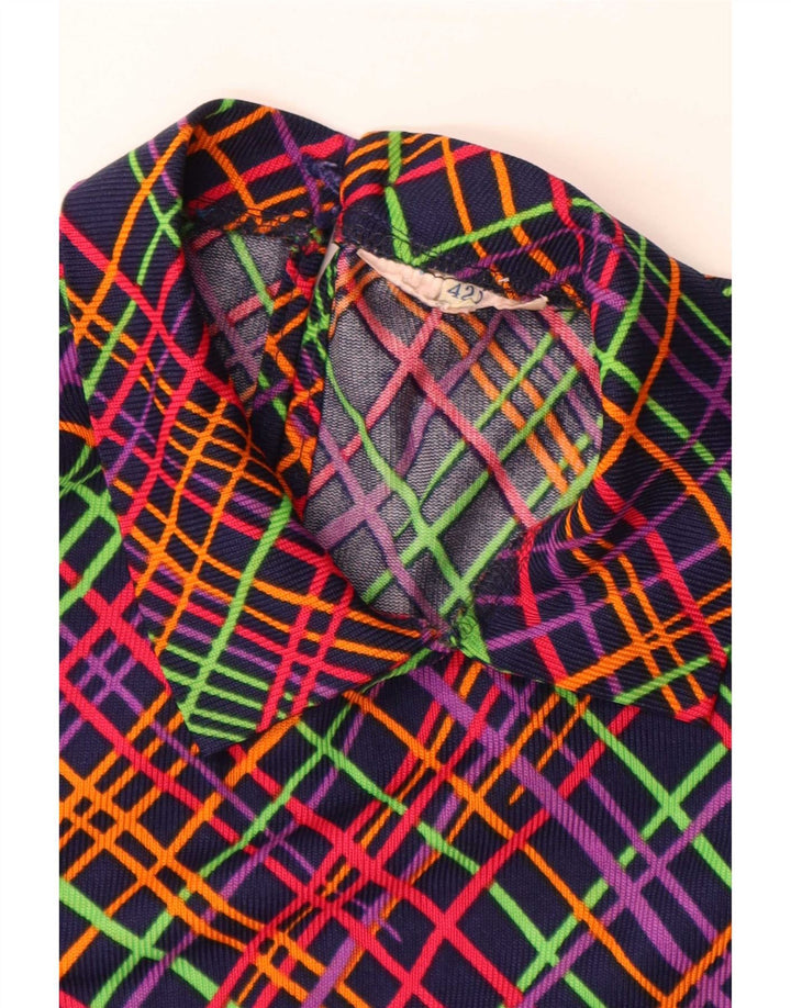 Vintage Womens Sleeveless A-Line Dress IT 42 Medium Multicoloured Geometric